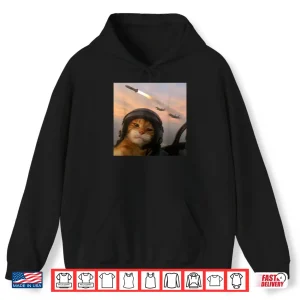 Selfie Squad Cat Funny Fighter Pilot Meme Kitty Gen Z Humor Shirt 1 Hoodie Selfie Squad Cat Funny Fighter Pilot Meme Kitty Gen Z Humor Shirt