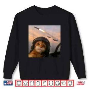 Selfie Squad Cat Funny Fighter Pilot Meme Kitty Gen Z Humor Shirt 2 Sweatshirt Selfie Squad Cat Funny Fighter Pilot Meme Kitty Gen Z Humor Shirt