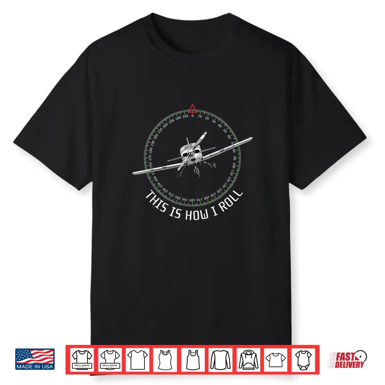 This Is How I Roll Funny Pilot Aviation Airplane Shirt This Is How I Roll Funny Pilot Aviation Airplane Shirt