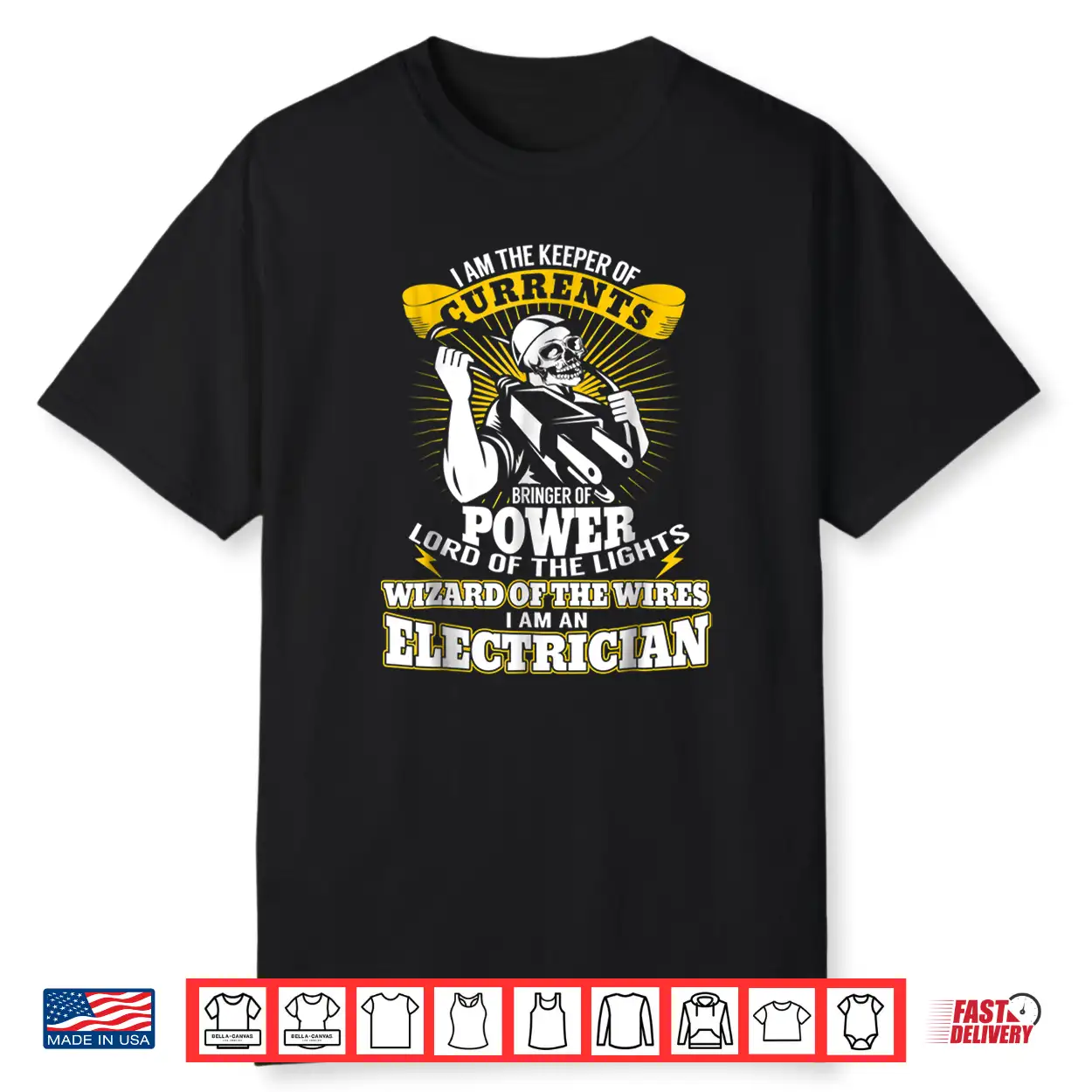 I Am The Keeper Of Currents Funny Electrician T Shirt I Am The Keeper Of Currents Funny Electrician T Shirt