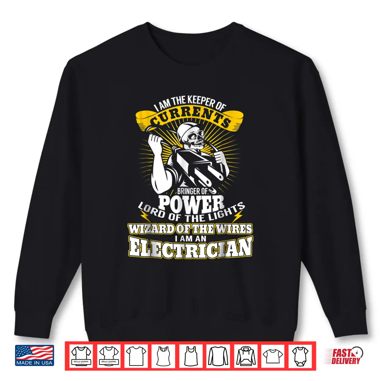 I Am The Keeper Of Currents Funny Electrician T Shirt I Am The Keeper Of Currents Funny Electrician T Shirt