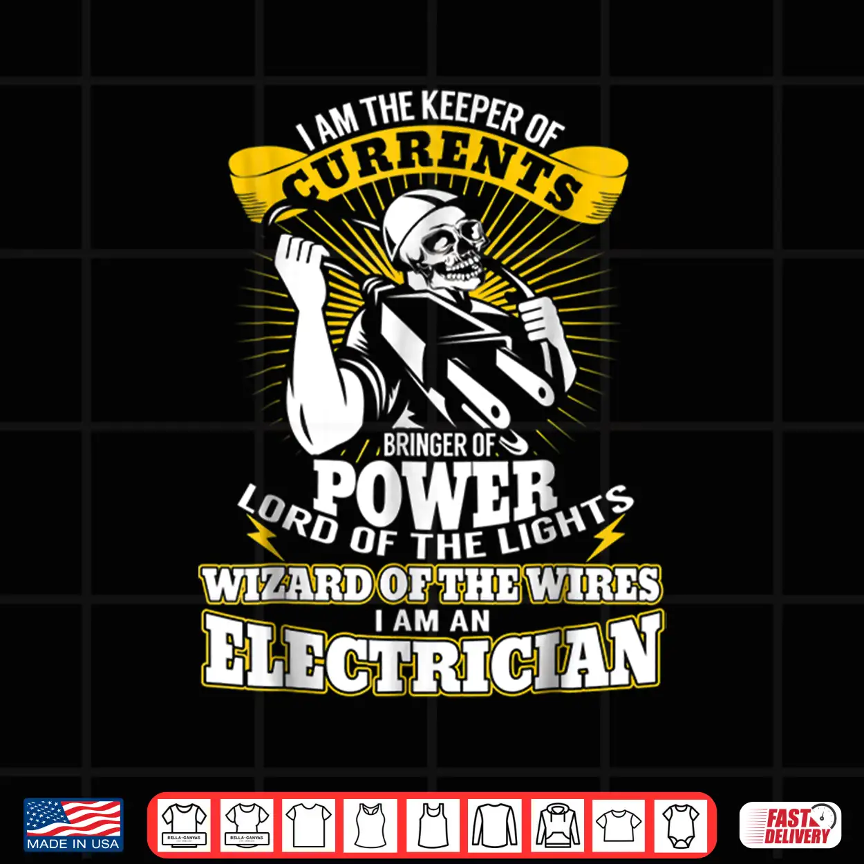 I Am The Keeper Of Currents Funny Electrician T Shirt I Am The Keeper Of Currents Funny Electrician T Shirt