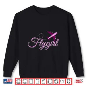 Flight Attendant Shirt Flygirl Airplane Pilot Stewardess 2 Sweatshirt Flight Attendant Shirt Flygirl Airplane Pilot Stewardess
