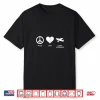 Peace Love Flight Attendants Shirt For Airline Cabin Crew