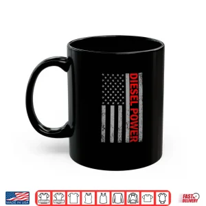 Mug Diesel Power Usa Flag Truck Turbo Brothers Mechanic Shirt