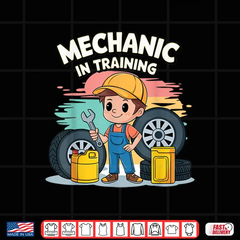 Design Future Mechanic Kids Outfit Mechanic In Training Style Shirt
