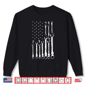 Sweatshirt Mechanic Flag Shirt Patriotic Mechanic Usa Flag Shirt Gift
