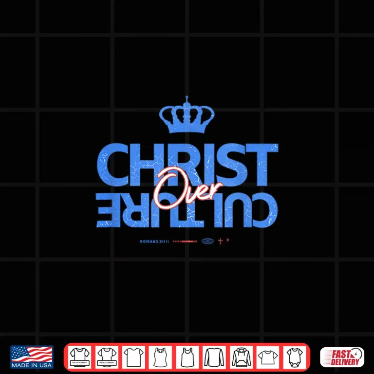 Design Christ Over Culture Jesus Christian Modern Graphic Shirt