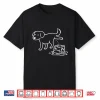 Peeing Dog On Ice Cubes Graphic Shirt