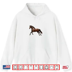 Hoodie Realistic Western Horse Art Horse Lovers Shirt