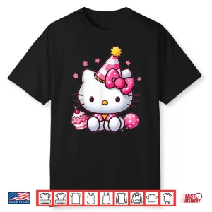 Kitty Birthday Party Cute Cat Birthday Graphic Shirt