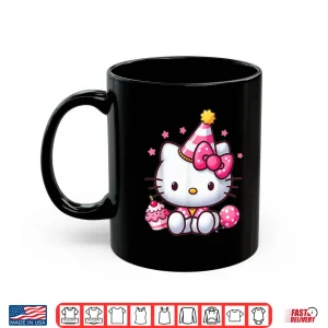 Mug Kitty Birthday Party Cute Cat Birthday Graphic Shirt