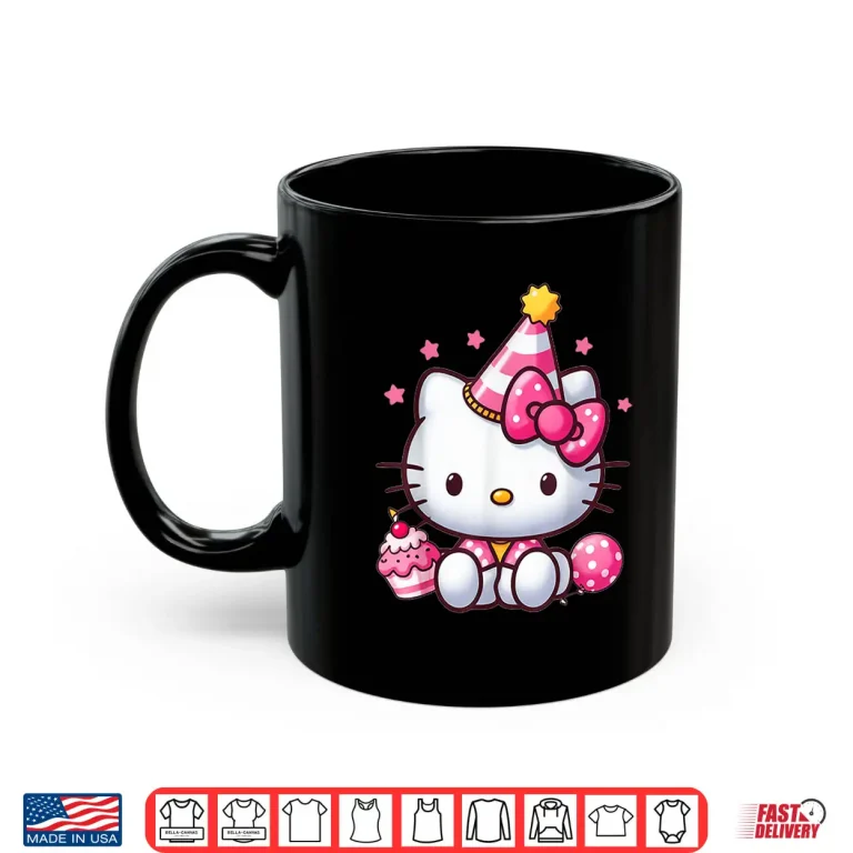 Kitty Birthday Party Cute Cat Birthday Graphic Shirt 3 Mug Kitty Birthday Party Cute Cat Birthday Graphic Shirt
