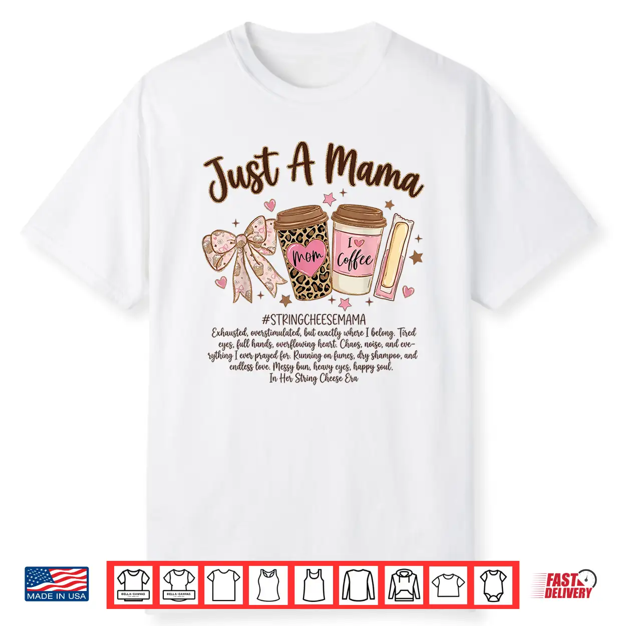 String Cheese Era Coffee Coquette Bow Mother’S Day Shirt String Cheese Era Coffee Coquette Bow Mother’S Day Shirt