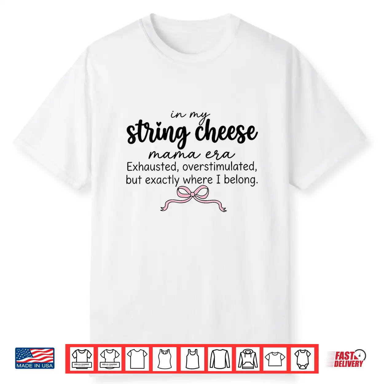 String Cheese Era Overstimulated Life Graphic Shirt String Cheese Era Overstimulated Life Graphic Shirt