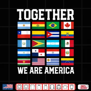 Design Together We Are America Flags Unity Shirt