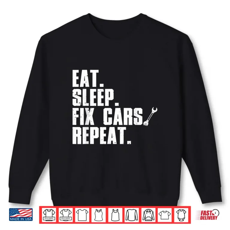 Sweatshirt Auto Garage Automobile Car Lover Mechanic Shirt