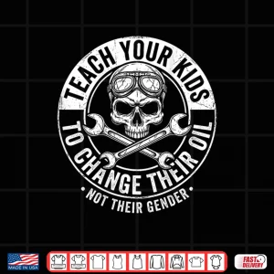 Design Automotive Maintenance Skills Oil Change Back Print Mechanic Shirt