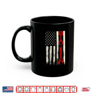 Mug Design On Back Diesel Mechanic Gift Shirt