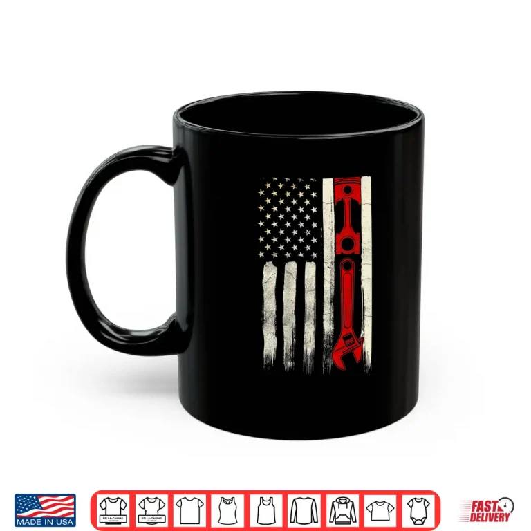 Mug Design On Back Diesel Mechanic Gift Shirt