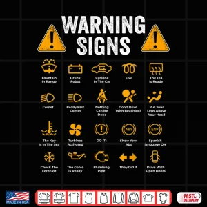 Design Driving Warning Signs 101 Driver Gift Auto Mechanic Shirt