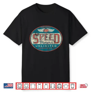 Speed Motor Mechanic Vintage Distressed Shirt