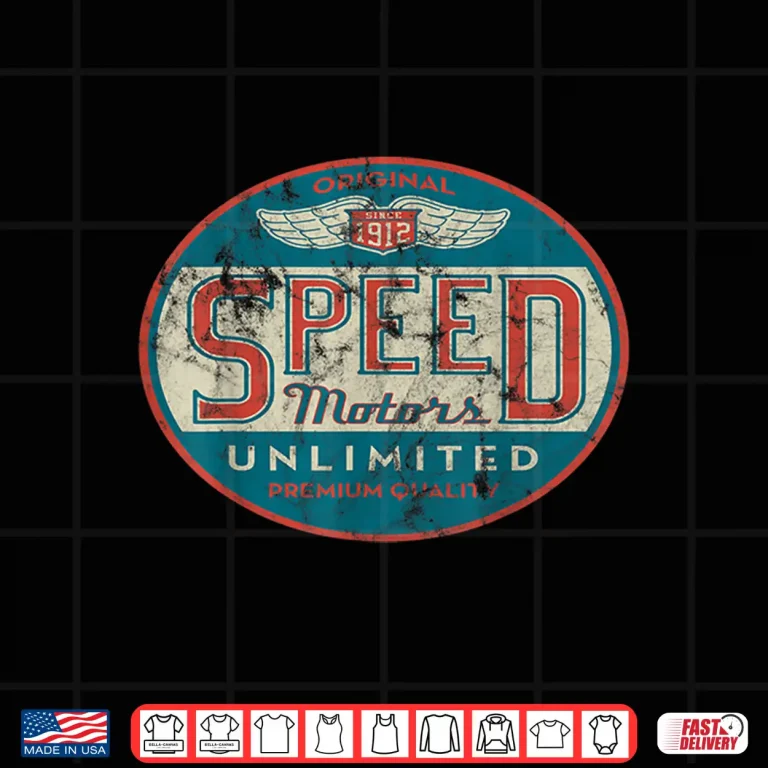 Design Speed Motor Mechanic Vintage Distressed Shirt