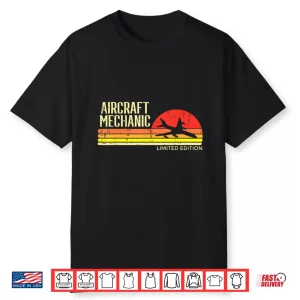 Limited Edition Retro Aviation Aircraft Mechanic Shirt
