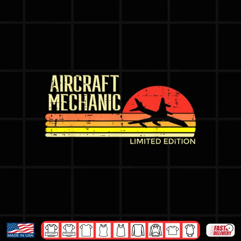 Design Limited Edition Retro Aviation Aircraft Mechanic Shirt