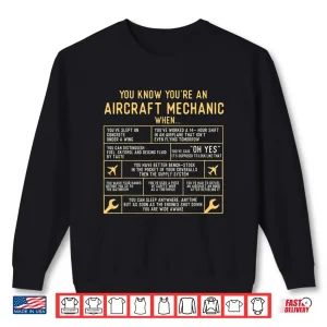 Sweatshirt Professional Airplane Maintenance Aircraft Mechanic Shirt
