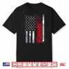American Flag 18 Wheeler Us Trucker Driver Gift Shirt