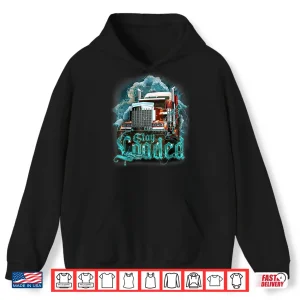 Hoodie Big Rig Semi Trailer Design Truck Driver Shirt