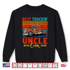Sweatshirt Best Truckin Vintage Retro Truck Driver Shirt