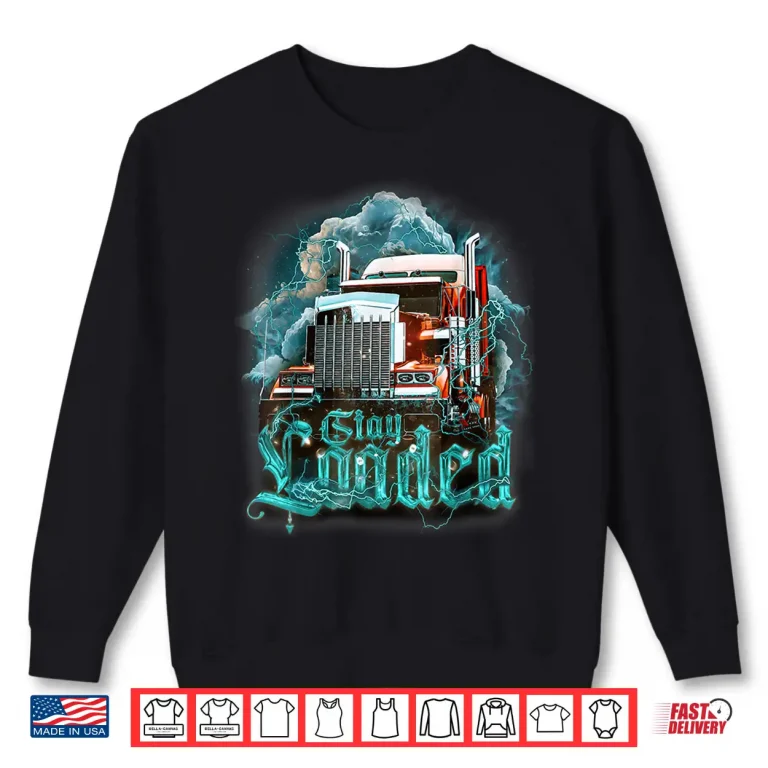 Sweatshirt Big Rig Semi Trailer Design Truck Driver Shirt
