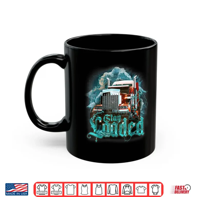 Mug Big Rig Semi Trailer Design Truck Driver Shirt
