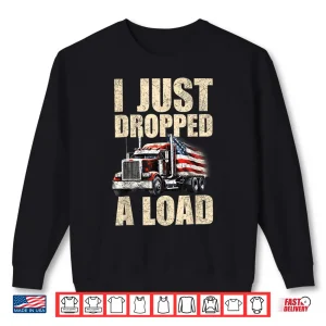 Sweatshirt Big Rig Trailer Art Trucker Shirt