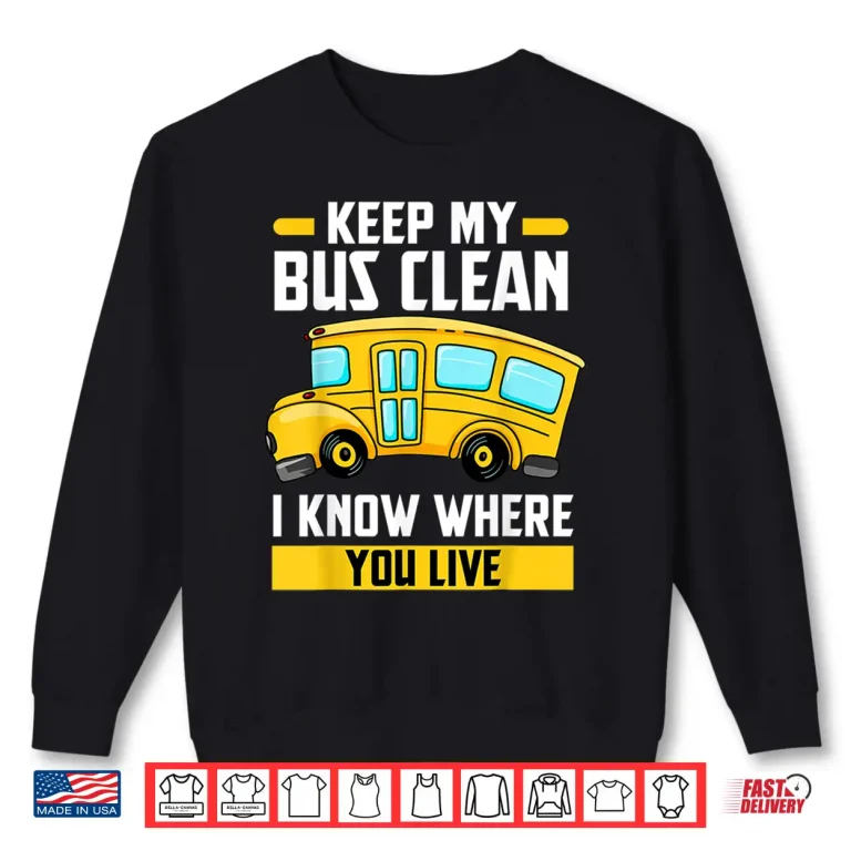 Sweatshirt School Traffic Stops Bus Driver Shirt