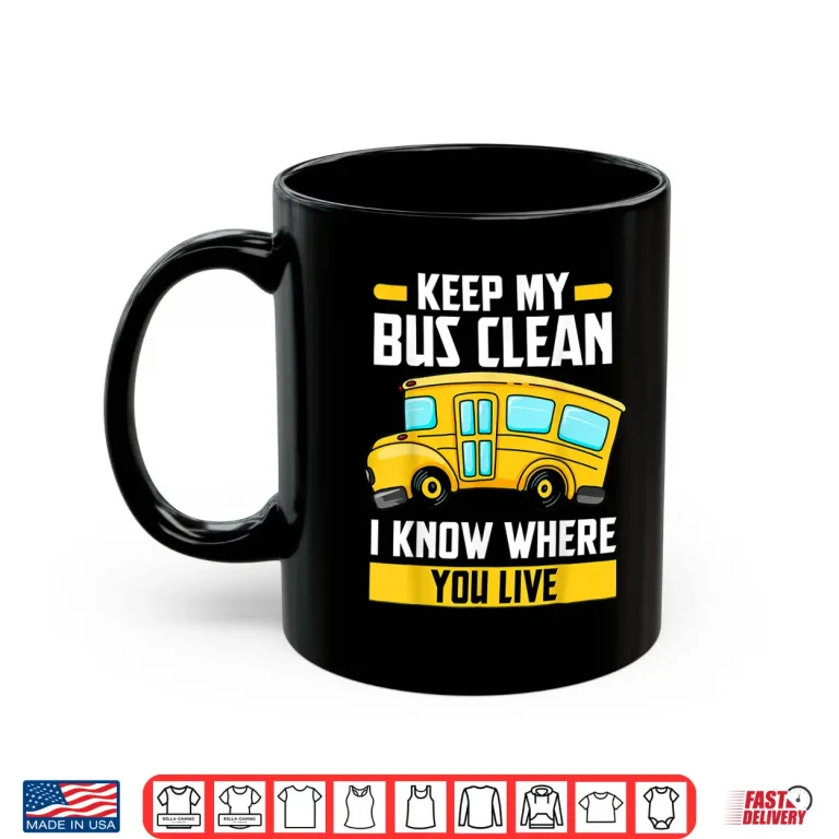 Mug School Traffic Stops Bus Driver Shirt