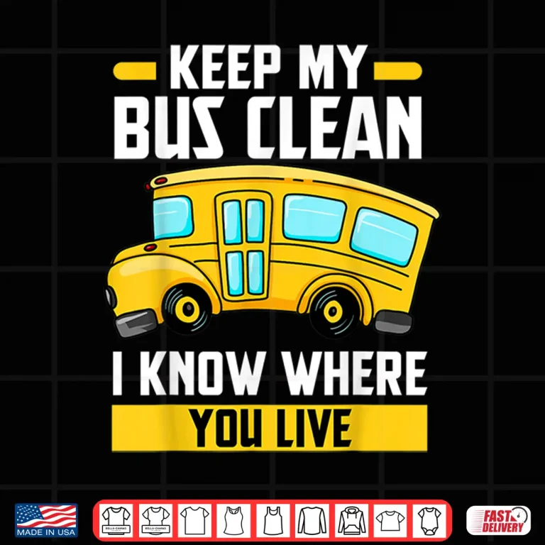 Design School Traffic Stops Bus Driver Shirt