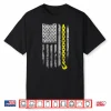 Yellow Tow Hook Chain Usa Flag Tow Truck Driver Shirt