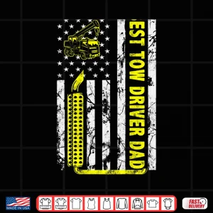 Design American Flag Gift Towing Tow Truck Driver Shirt