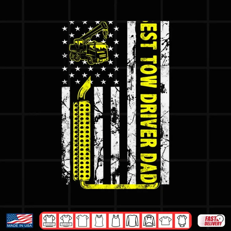Design American Flag Gift Towing Tow Truck Driver Shirt