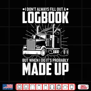 Design Logbook Operations Truck Driver Shirt