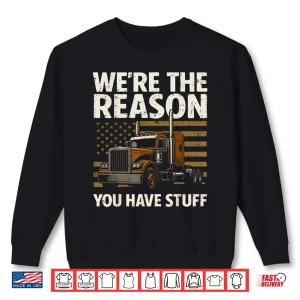 Sweatshirt Semi Truck Lover Trucker Shirt