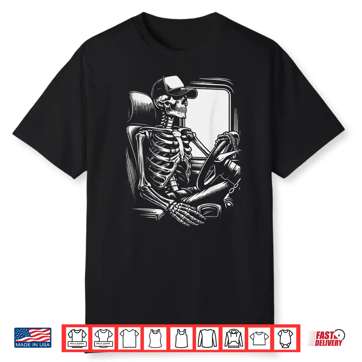 Skeleton Big Trucking Truck Enthusiasts Shirt Skeleton Big Trucking Truck Enthusiasts Shirt