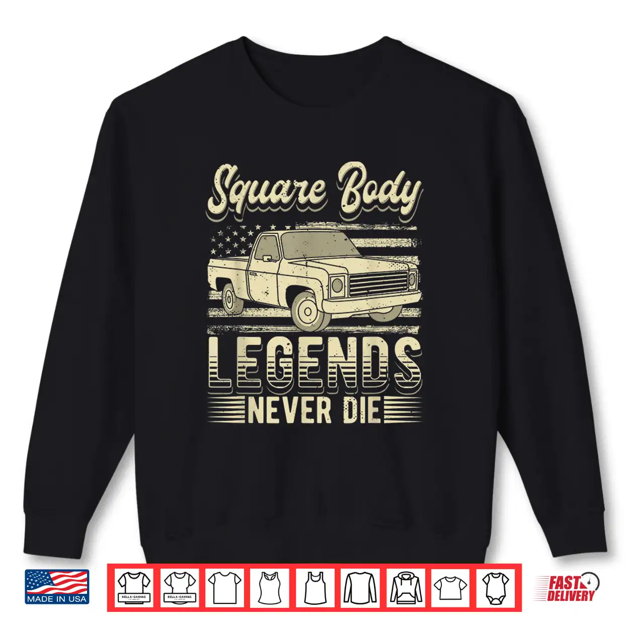 Square Body Legends Never Die Artwork Truck Driver Shirt Square Body Legends Never Die Artwork Truck Driver Shirt