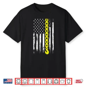 Thin Yellow Line Usa Flag Gift Tow Truck Driver Shirt