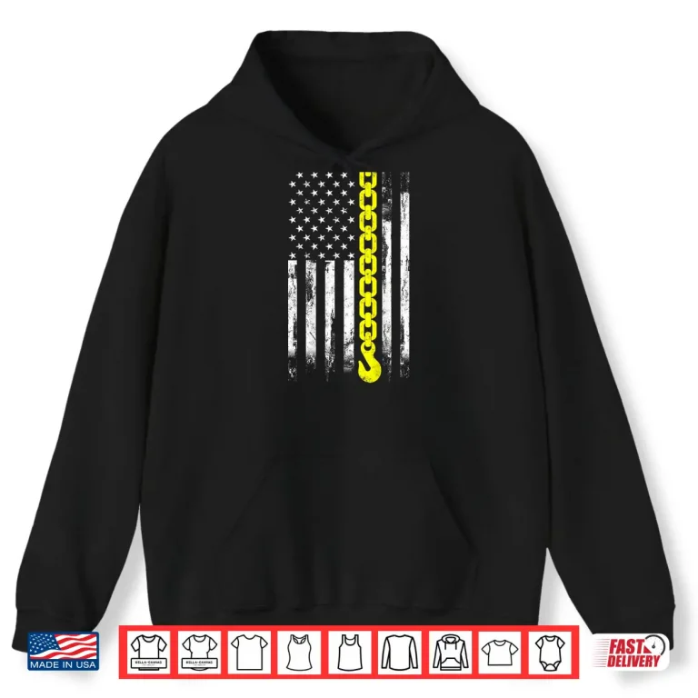 Hoodie Thin Yellow Line USA Flag Gift Tow Truck Driver Shirt