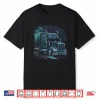Black-T-Shirt-18 Wheeler Trucker Truck Driver Shirt