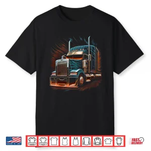 18 Wheeler Truck Driver Trucker Shirt